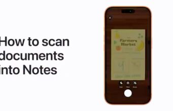 Apple návody – Jak skenovat dokumenty do poznámky