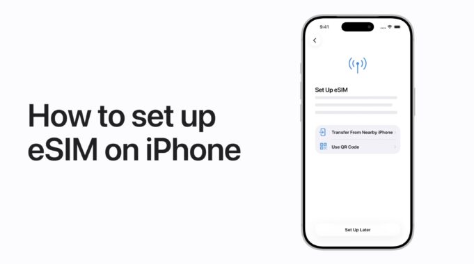 Apple návody – Jak nastavit eSIM na iPhonu