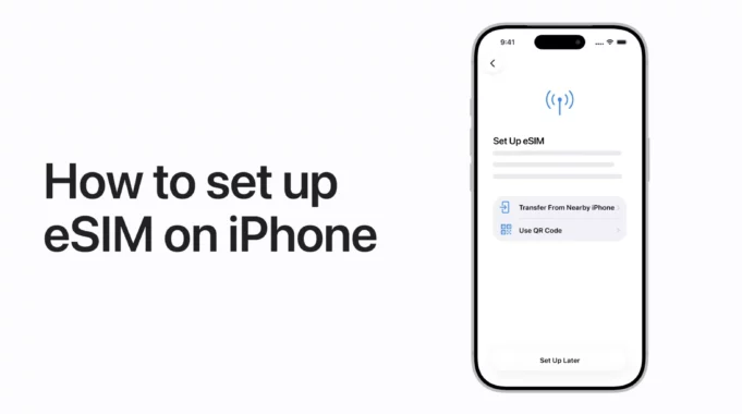 Apple návody – Jak nastavit eSIM na iPhonu
